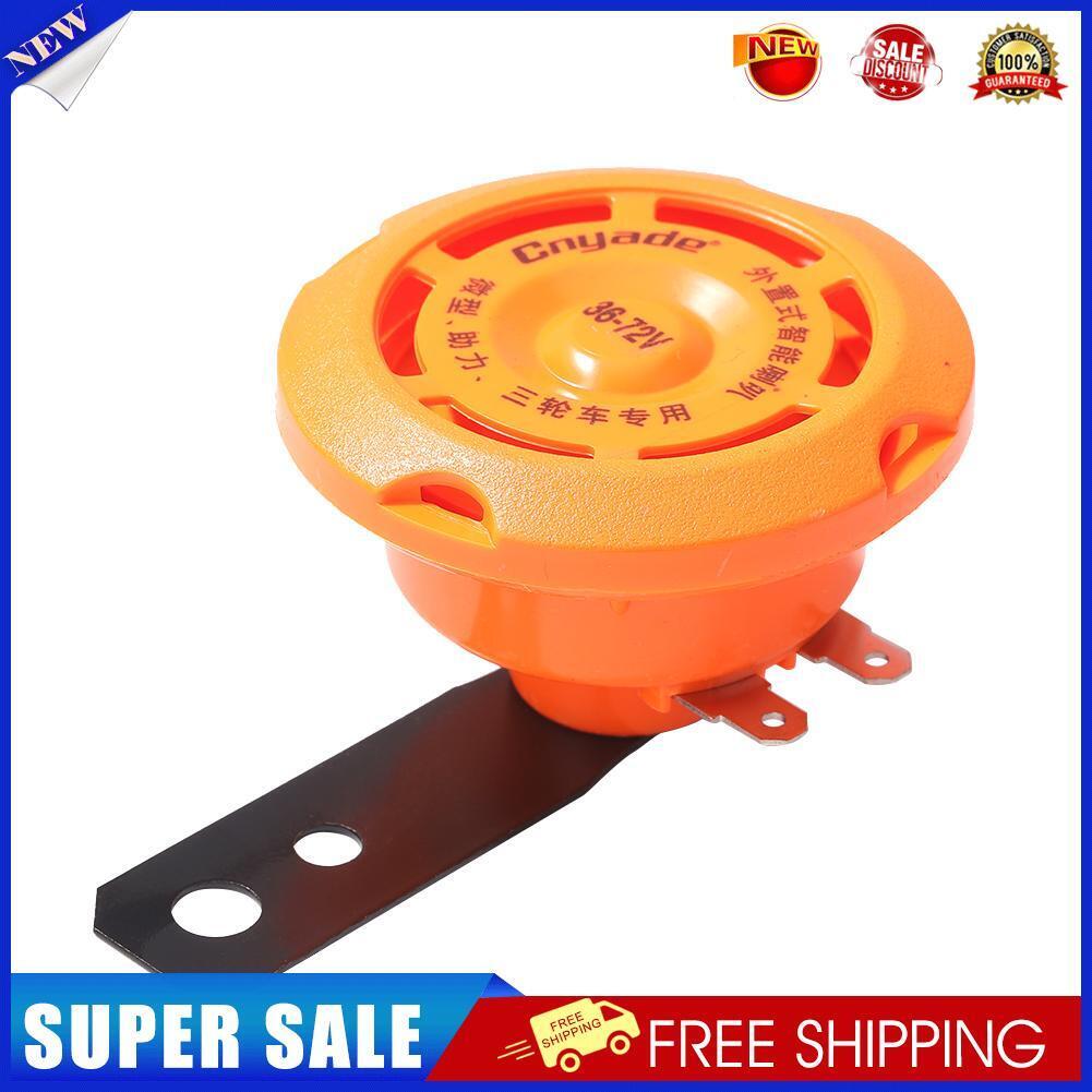 36v/48v/60v Universal Motorcycle Electric Horn Waterproof Round Loud Horns