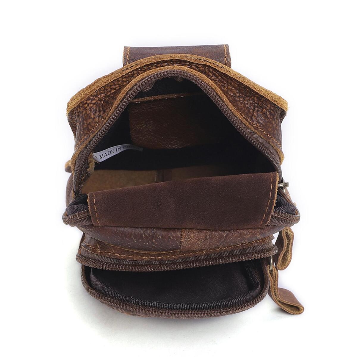Durable Leather Belt Pouch Carrying Pouch Fanny Pack for Outdoor