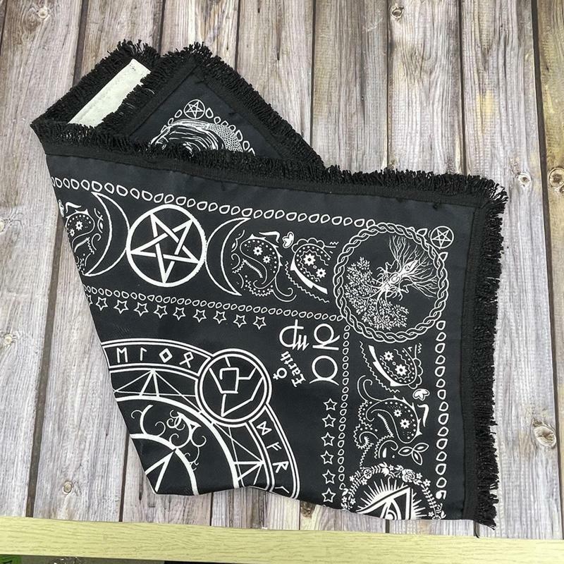 Altar Cloth Celtic Tree of Life Tentacle  Pagan Flannel Witchcraft Alter Tarot