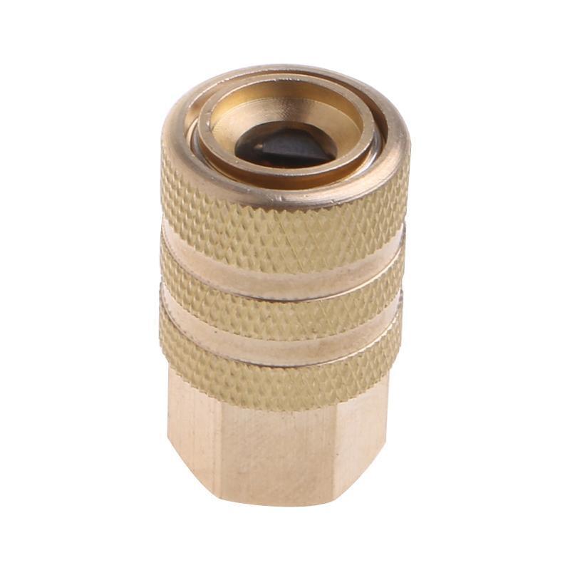 Car Solid Brass Quick Coupler Set Air Hose Connector Fittings 1/4 NPT Tools Plug