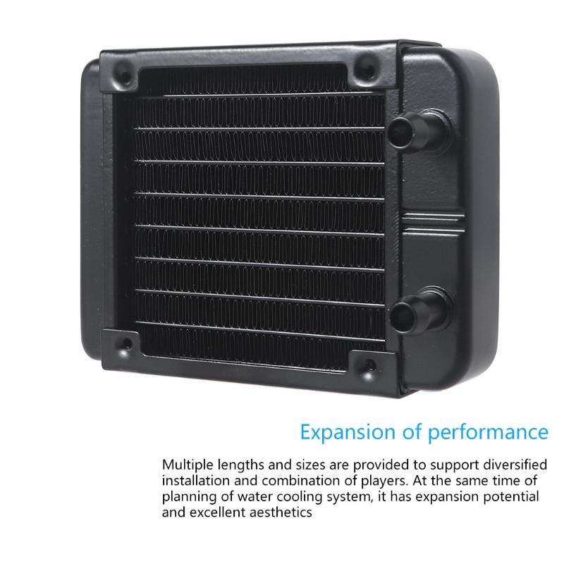 Pure Aluminum Radiator 8 Pipes Aluminum Heat Exchanger Liquid Cooling Heat Sink