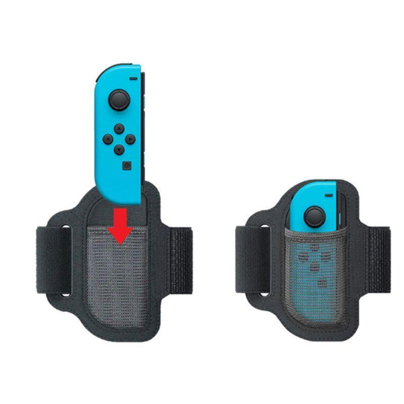 1Set 6In1 Elastic Leg Strap Sport Band Ring-Con Grips Rocker Cap for NS Switch