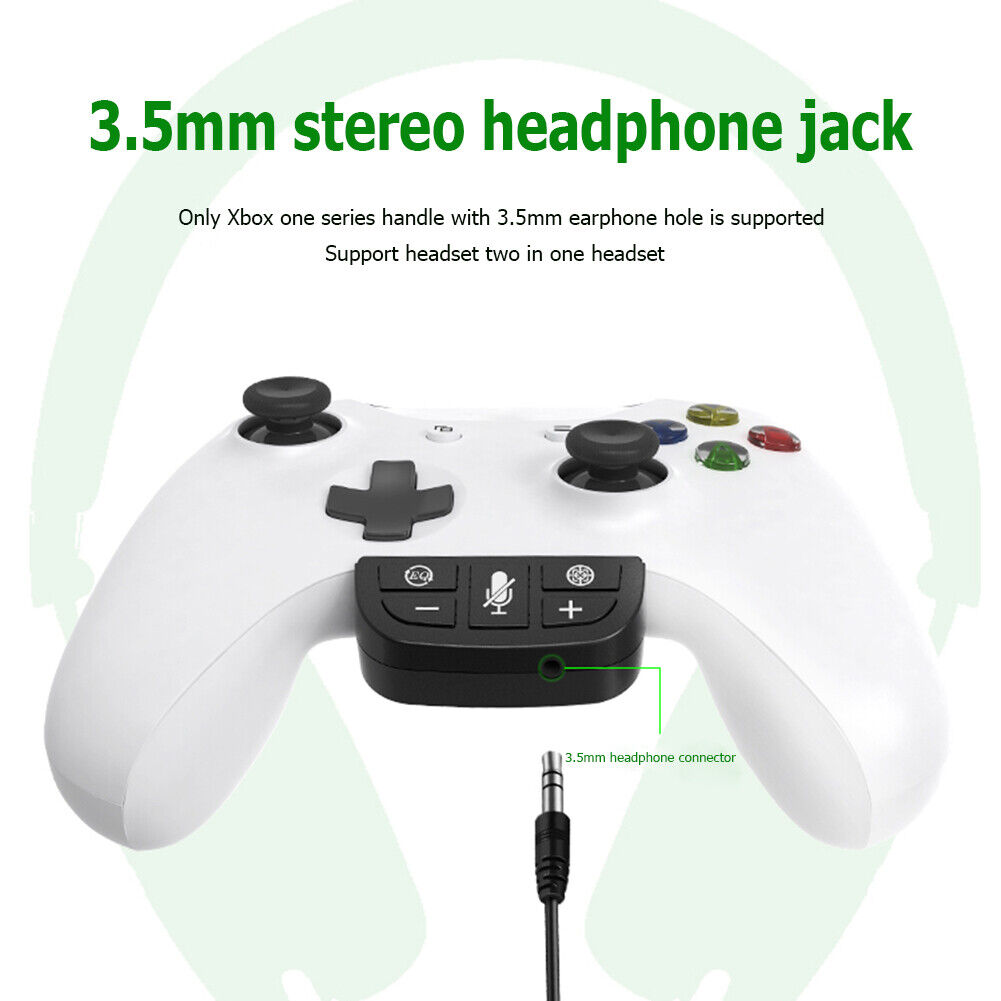 Game Controller Sound Enhancer Gamepad Headset Adapter for Xbox One S/X