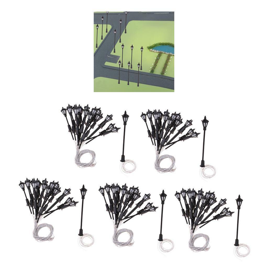 100 Pieces 1/150  Lights for   Railroad Scenery Accessory