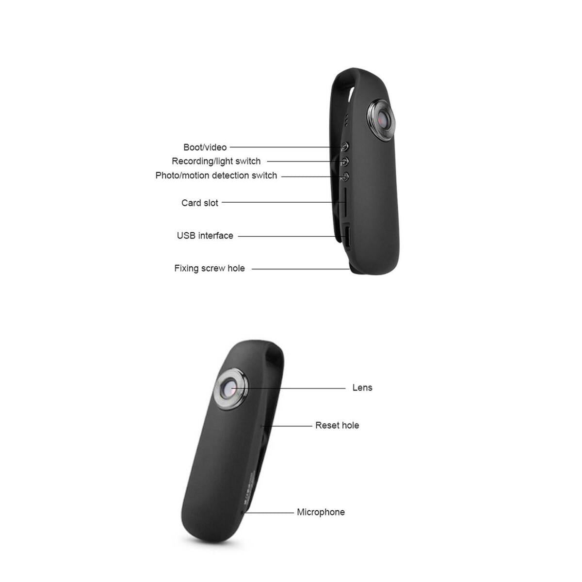 Wearable cam Back Clip Multi-Function  Magnetic for Outdoor
