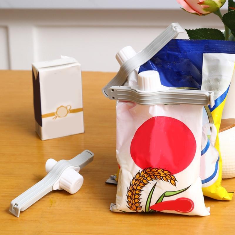 Food Bag Sealing Clips 2 Pcs Seasoning Clip with Lid  Moisture Seal Clamp