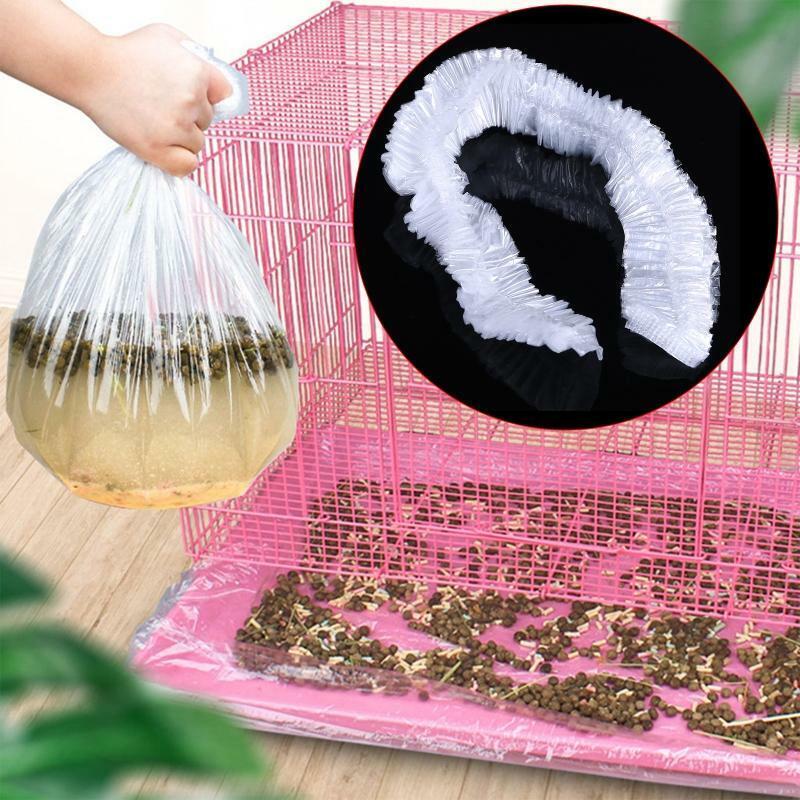 10Pcs/Set Rabbit Cage Liners Disposable Large Plastic Mat Films for Bunny Rats
