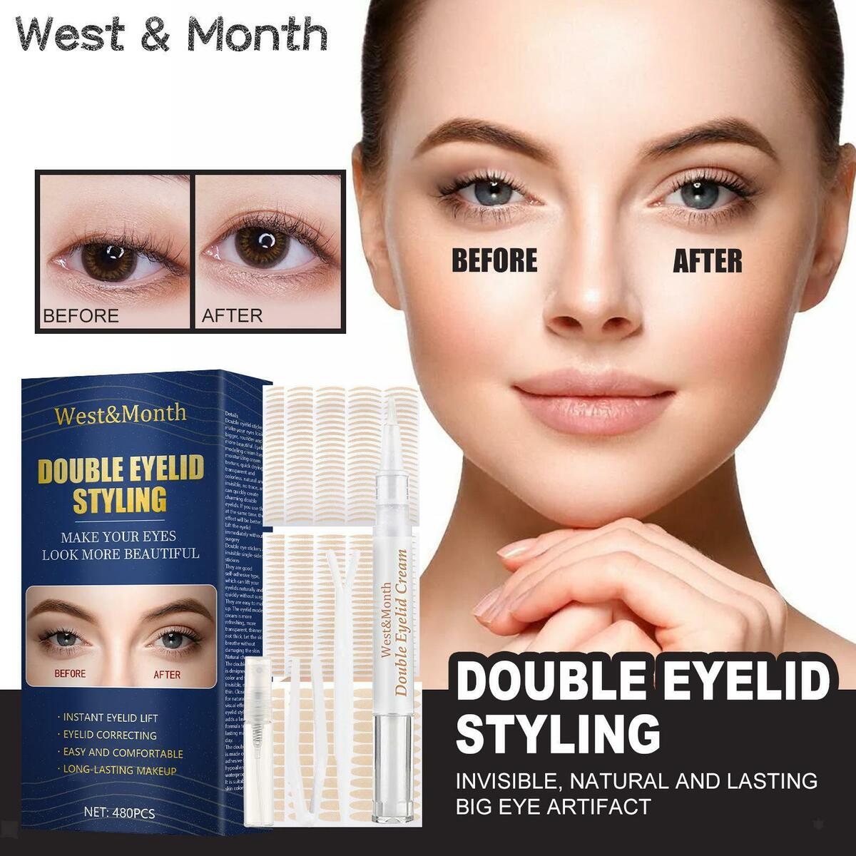 480x Invisible Double Eyelid Tape Self Adhesive Big Eye Breathable