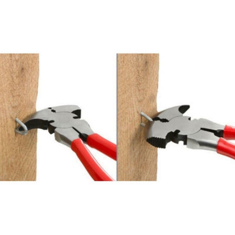 Wire Cutters Fencing Hammer Tool Gift for DIY Work Friends and Family Steel