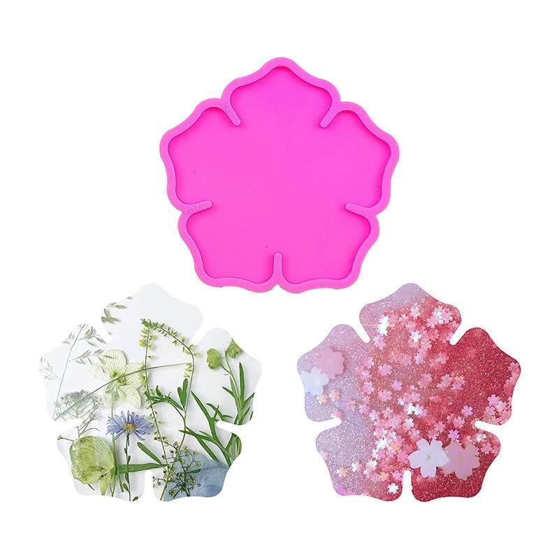 Clover Silicone Cake Holder Tray Mold Fruit Cup Mat Mold Diy Coaster Casting