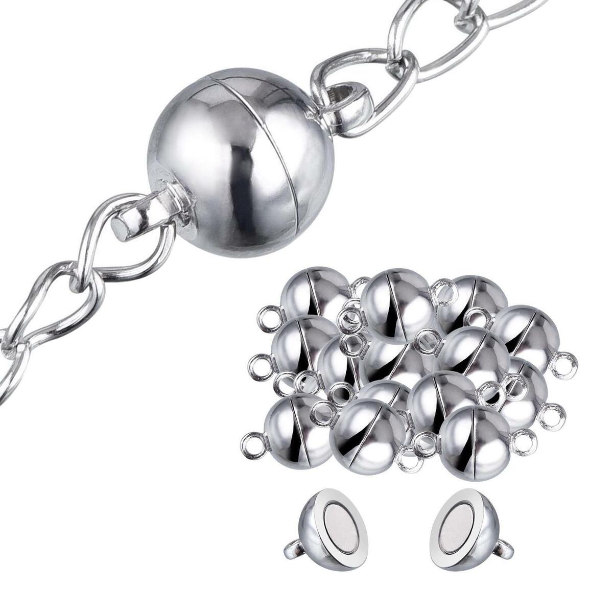 2 Bags  Magnetic Clasp Closures Necklace Jewelry Making Accessories