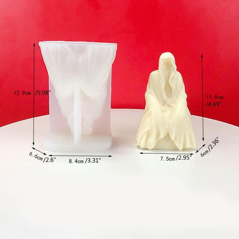 Mysterious Ghost Silicone Mold Soap Candle Making Mould Handmade