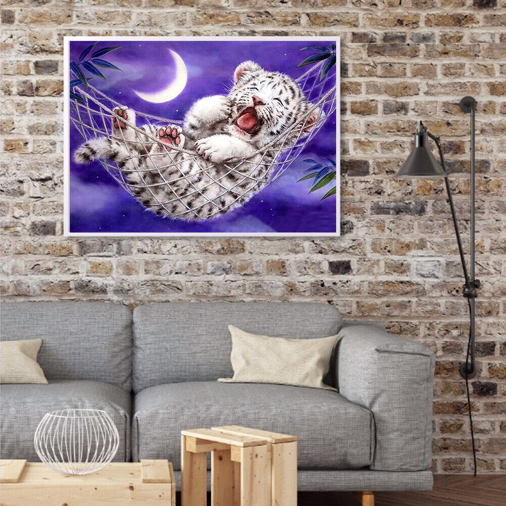Full Round Drill Diamond Painting 5D DIY Little Tiger Rhinestone Picture