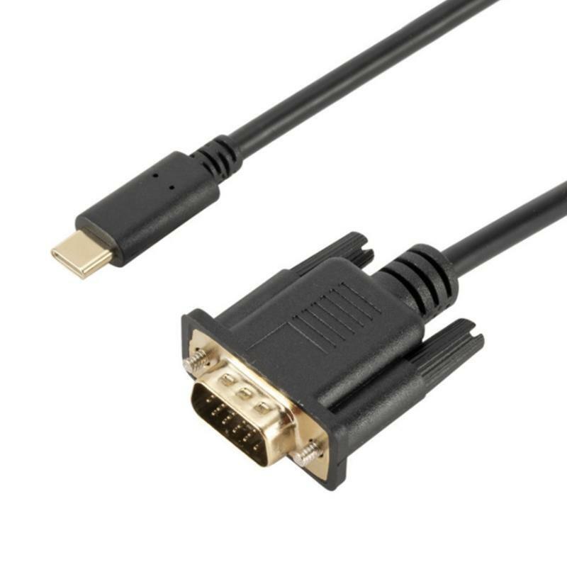 Data Sync Accessories Type-C to VGA Converter USB-C to VGA Adapter Data Cable
