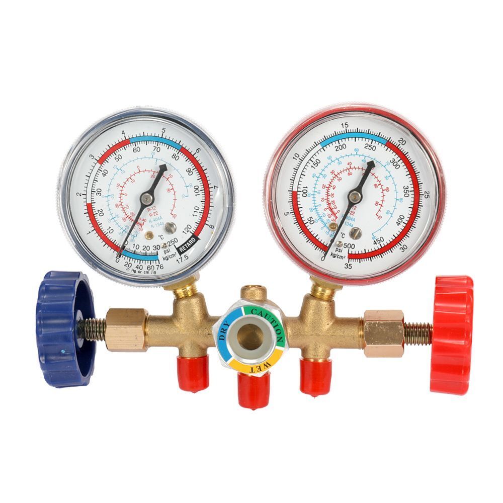 and Hook Refrigerant Manifold Gauge Set Car AC Gauge Set Air Conditioning Tools