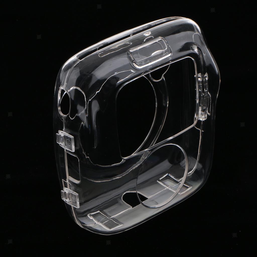 Crystal Hard PVC Cover with Removable Rainbow Shoulder Strap, Clear