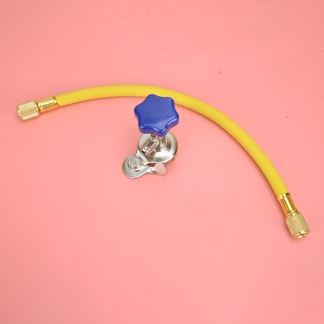 R12 R22 AC Air Conditioning Refrigerant Can Tap Charging Recharge Hose Valve Kit
