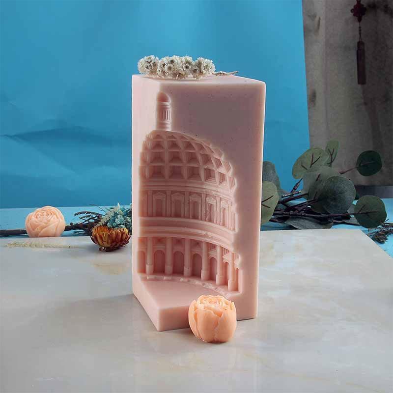 Silicone Mold DIY Roman Architecture Mold Cake Decorating Soap Mould Durable