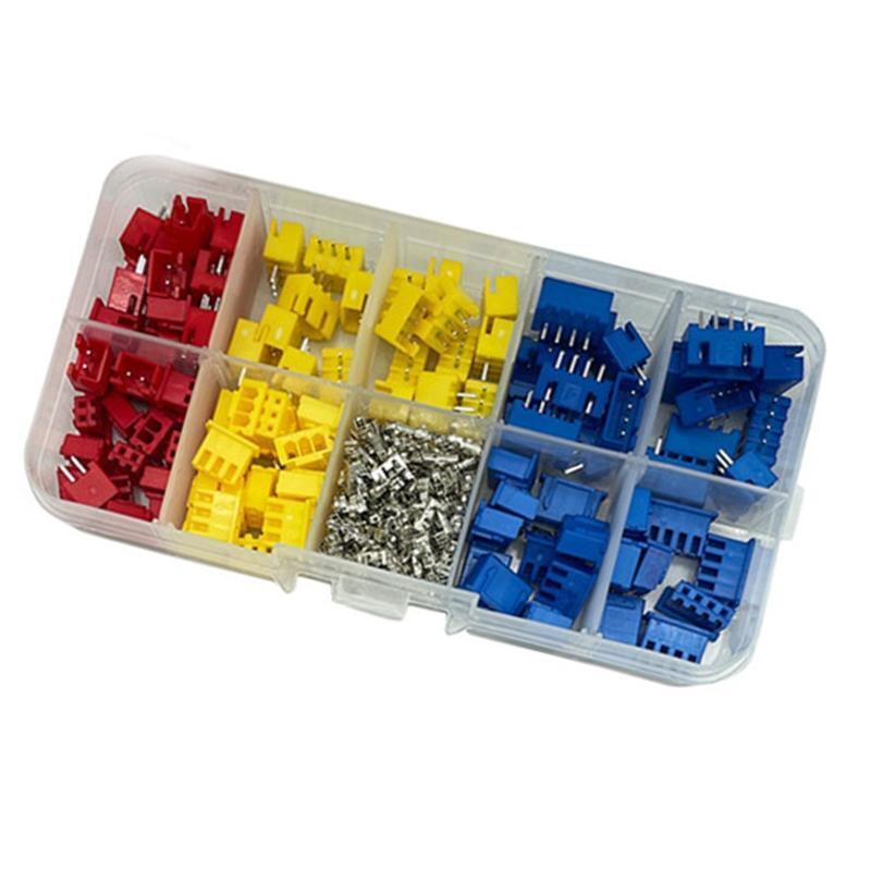 320PCS XH2.54 Jst Terminal Male Female Wire Connector Adapter 2P 3P 4P 2.54mm