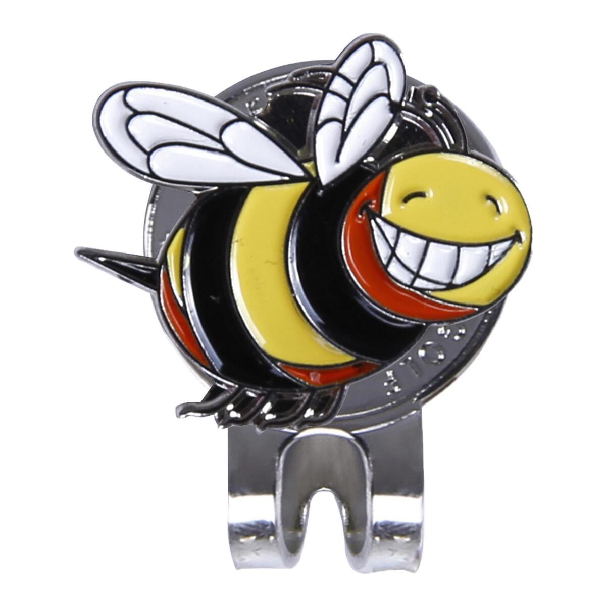 Funny Golf Ball Marker with Magnetic Hat Clip Metal Bee Shaped for Men Women