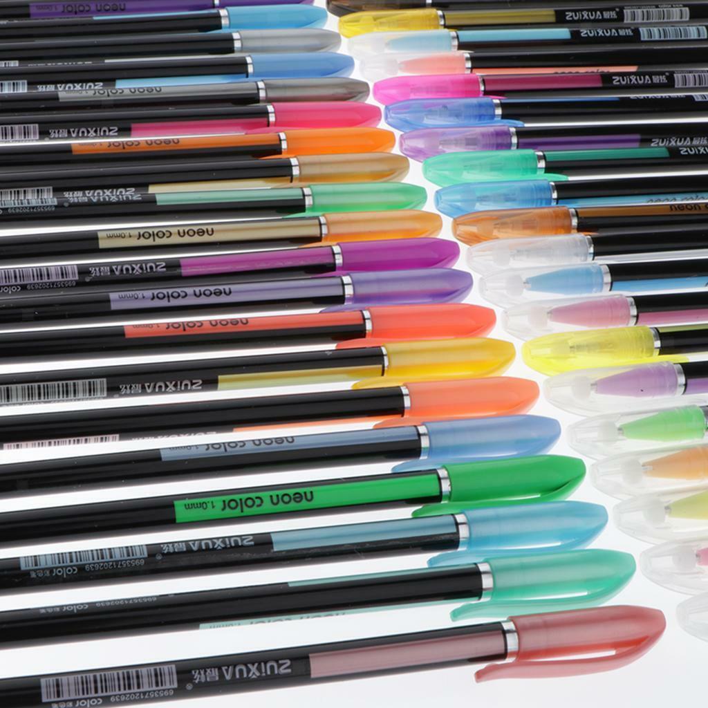 Colorful Gel  Sketching Markers School Highlighters Art  48