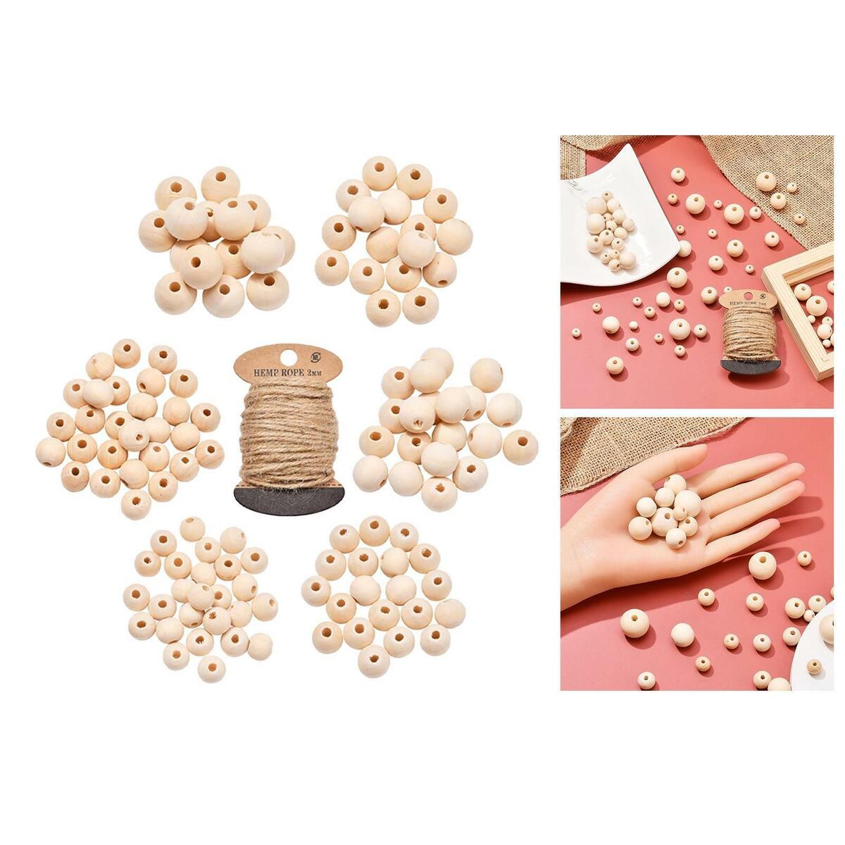 Wooden Round Spacer Bead  Supplies for Jewelry Making Farmhouse