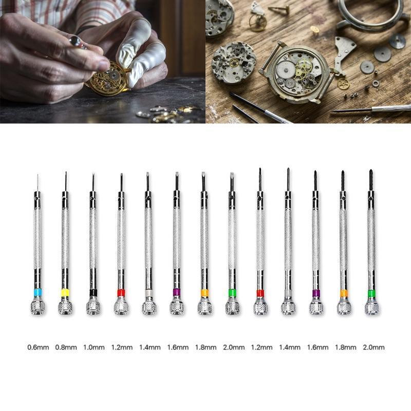 Watch Screwdriver Jeweler Watch Screwdriver Set 0.6-2.0 mm for Watch Repair