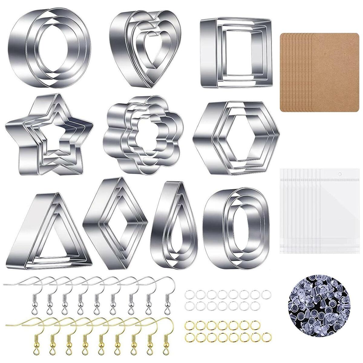 130Pcs Stainless Steel Polymer Clay  for Fondant Cake Jewelry Making