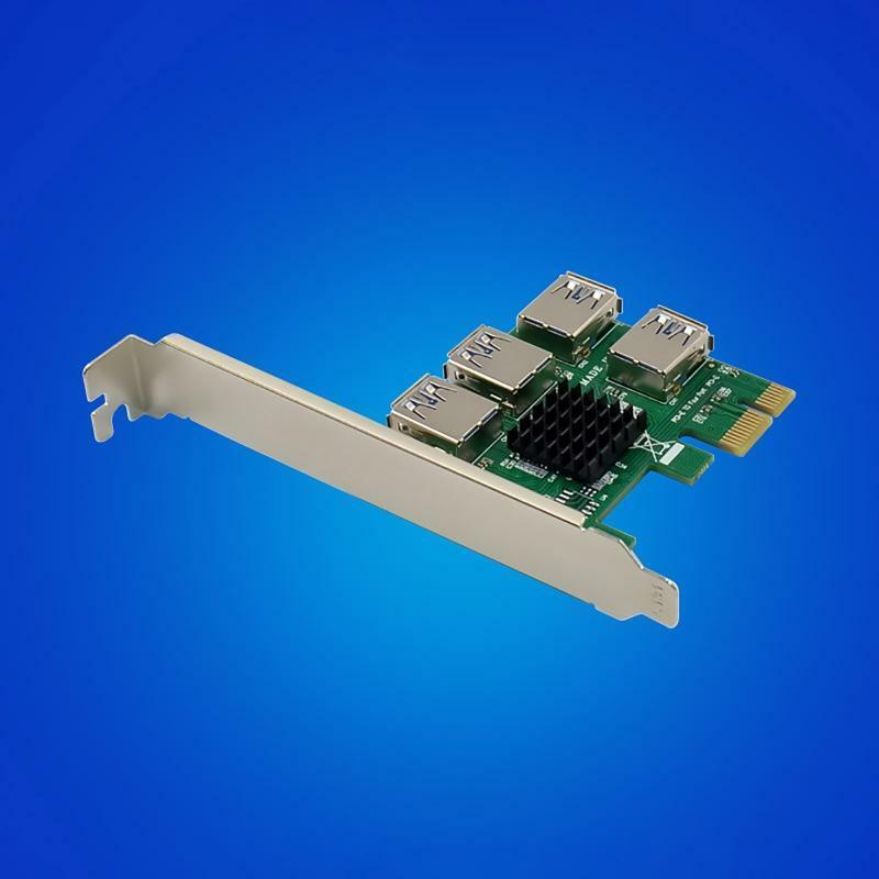 Usb 3.0 Pcie Expansion Card 1 PCI-E X1 Gen2 to 4 PCI-E X1 Gen2 4 USB3.0 Adapter