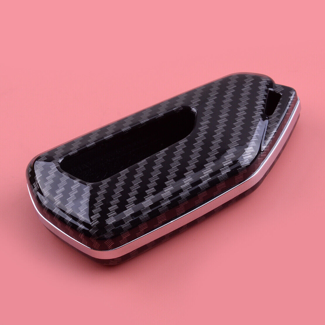 Carbon Fiber Color Car Remote Key Fob Cover Shell Fit For VW Golf GTI MK8 2021