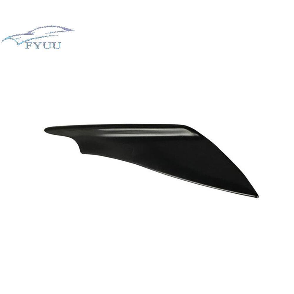 4 Pcs Black ABS Car Bumper Lip Splitter Fin Spoiler Canards Body Kit Accessories