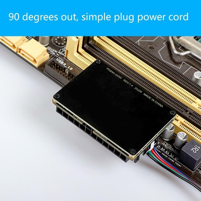 Computer Motherboard Atx24P Power Supply 90 Degree 24pin Steering Power Adapter