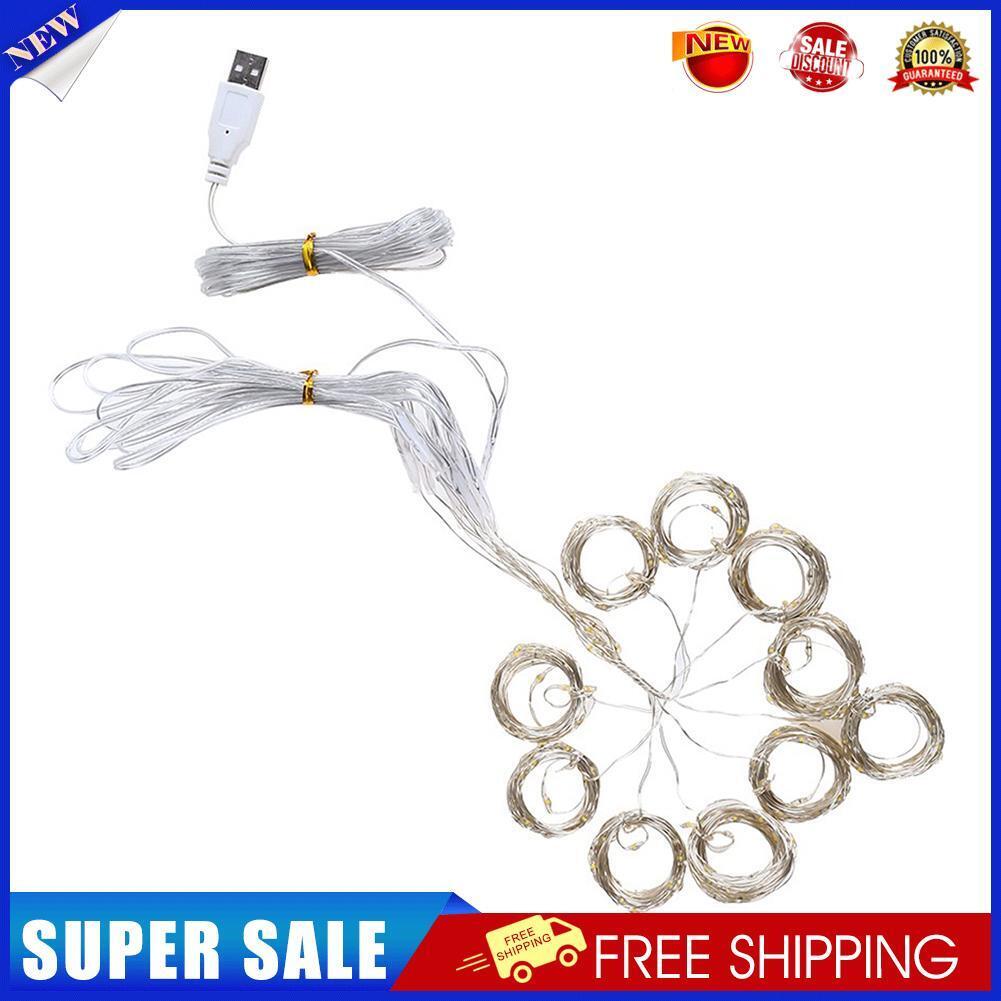200LED USB Curtain Lamp Christmas Home Decorative Lights Garden Fairy Light