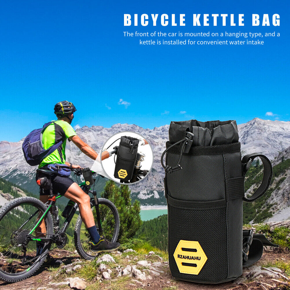 Bicycle Insulated Water Bottle Holder Bag Bike Handlebar Kettle Storage Bag