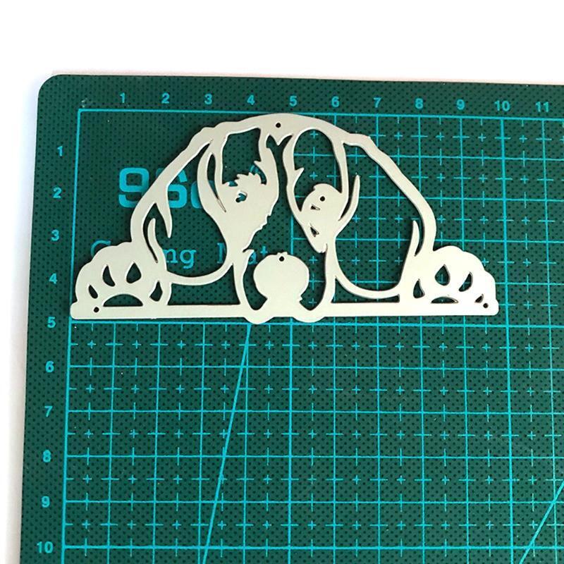 Sleeping Dog Metal Cutting Dies Stencil Scrapbooking DIY Album Stamp Paper Card