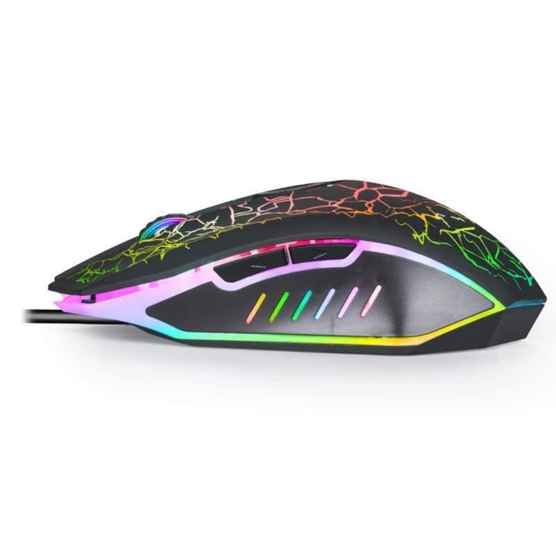 Gaming Mouse Wired USB Optical Computer Mice with RGB Backlit Ergonomic Gamer