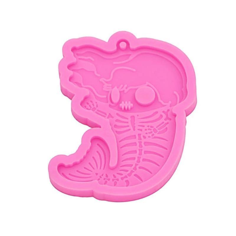 Human Fish Keychain Mold Epoxy Crystal Silicone Mold Customized Mold for Gift