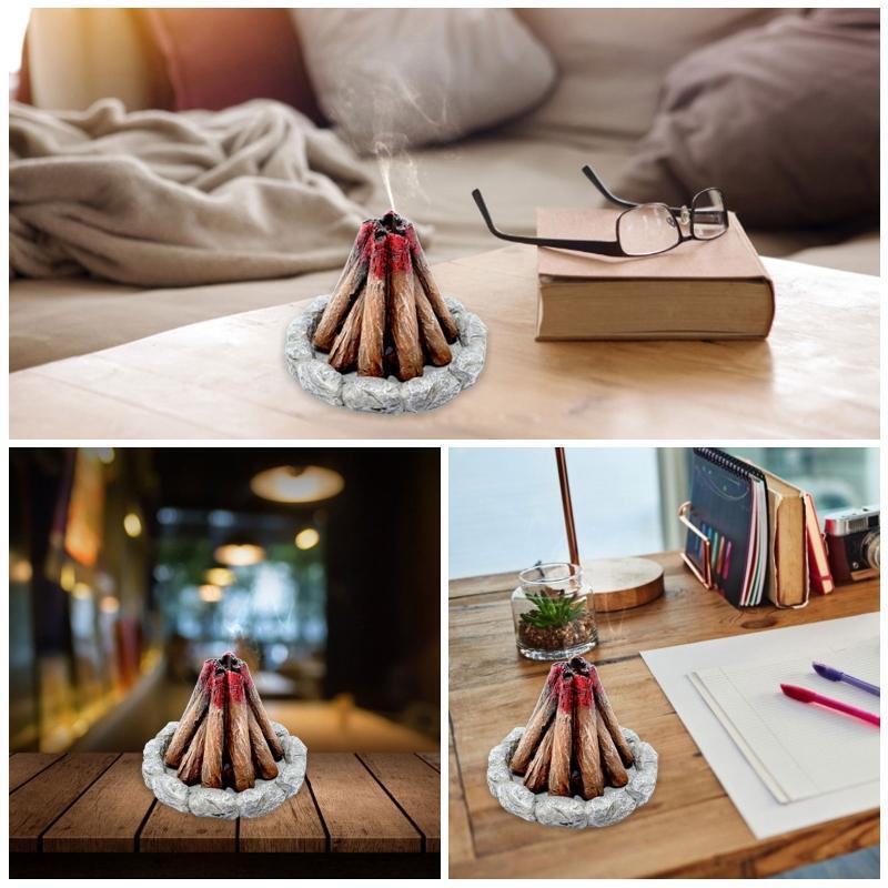Fashion Cone Incense Holder Ash Catcher for Meditation Writing Indoor Outdoor