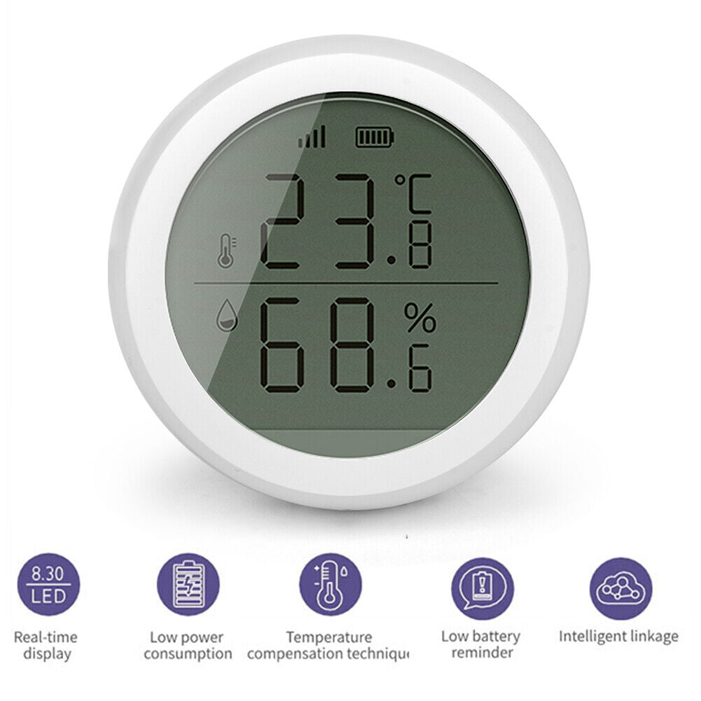 Zigbee Temperature Humidity Sensor Tuya Wireless Control Sensor w/ Display