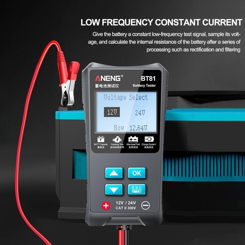 12V 24V Car Battery Tester Automotive 100-1700 CCA Battery Load Tester Cranking