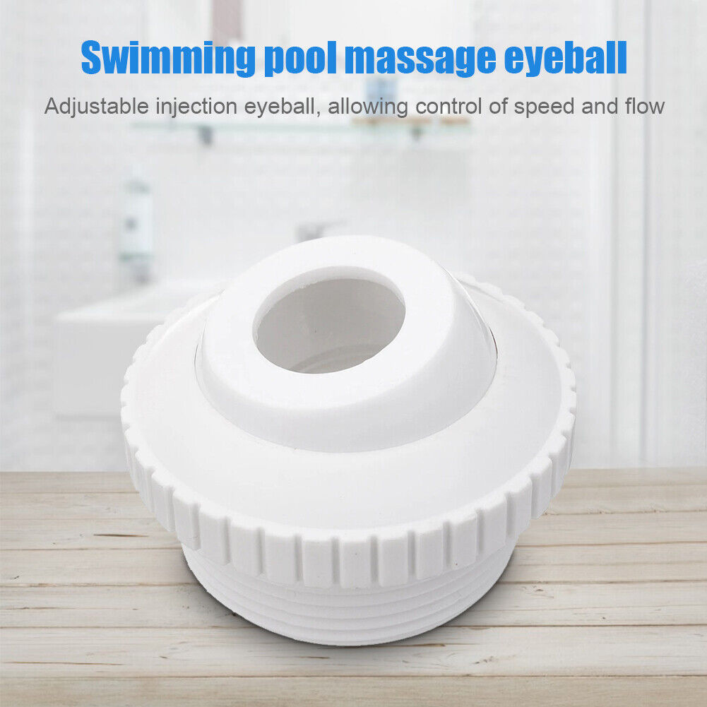 Swimming Pool Spa Return Jet Eyeball Massage Nozzle Bathtub Pipe Connector