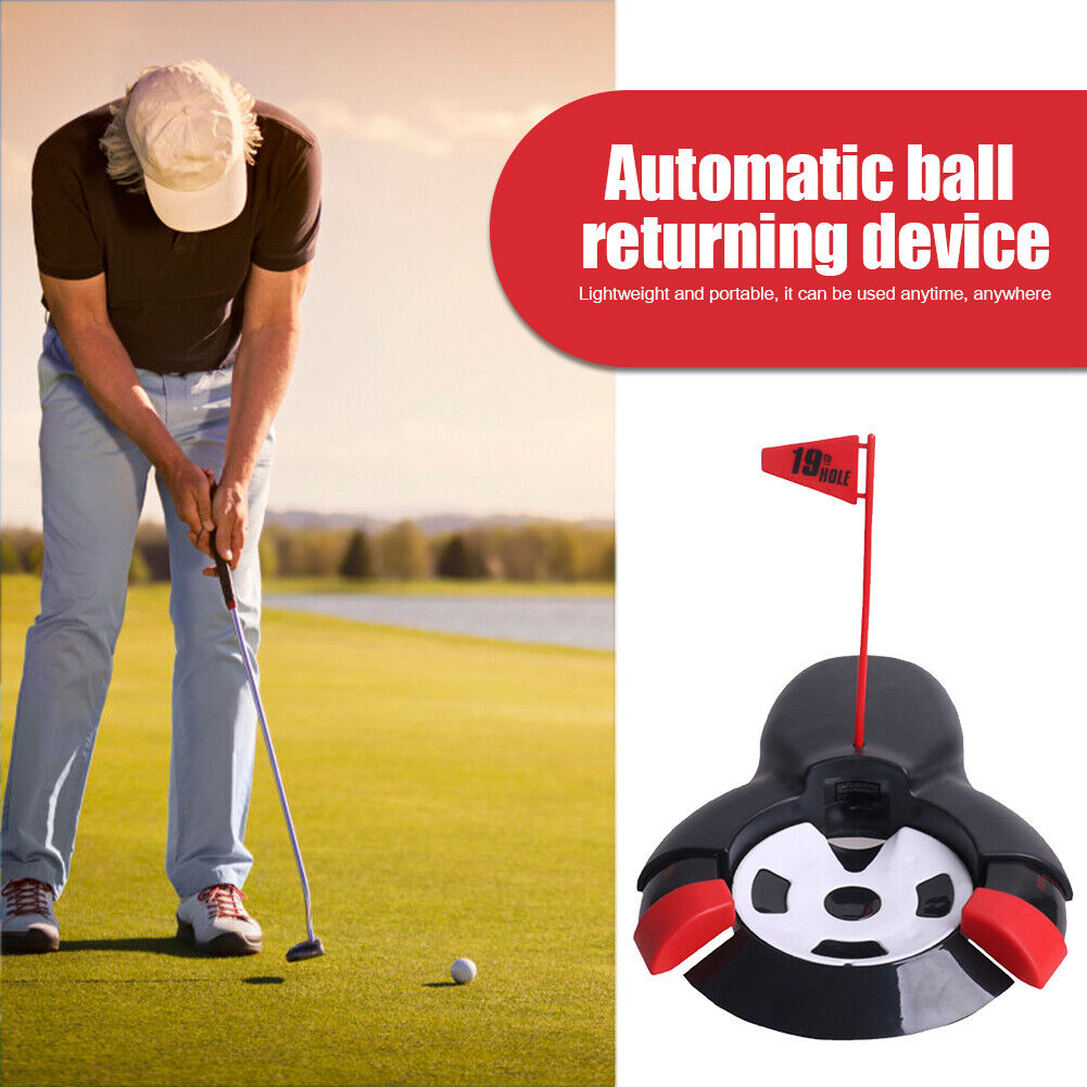Automatic Golf Ball Returner Putting Cup Indoor Golf Practice Train Device