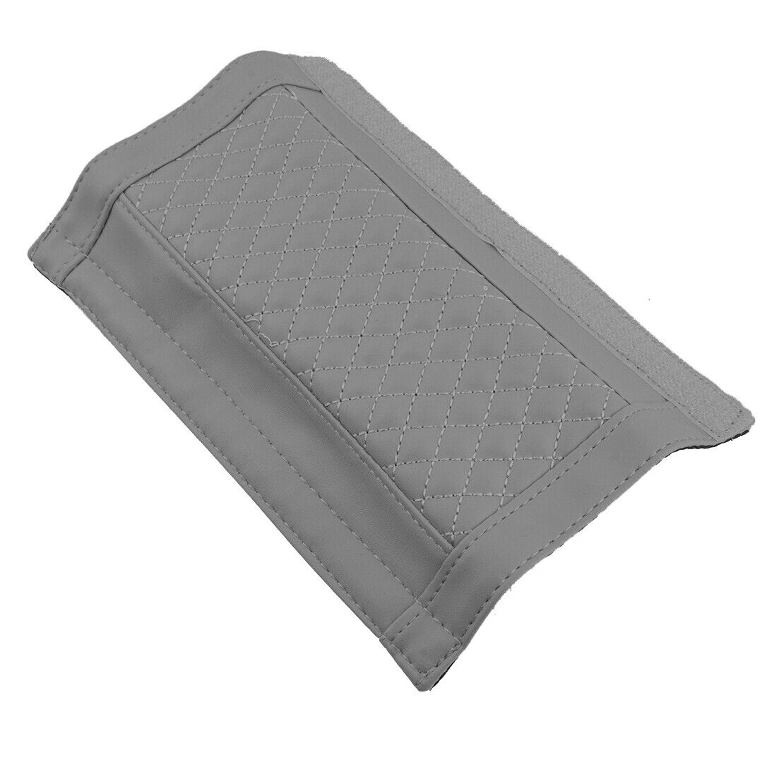 2pcs Grey PU Leather Car Seat Belt Shoulder Relax Cover Cushion Harness Pad