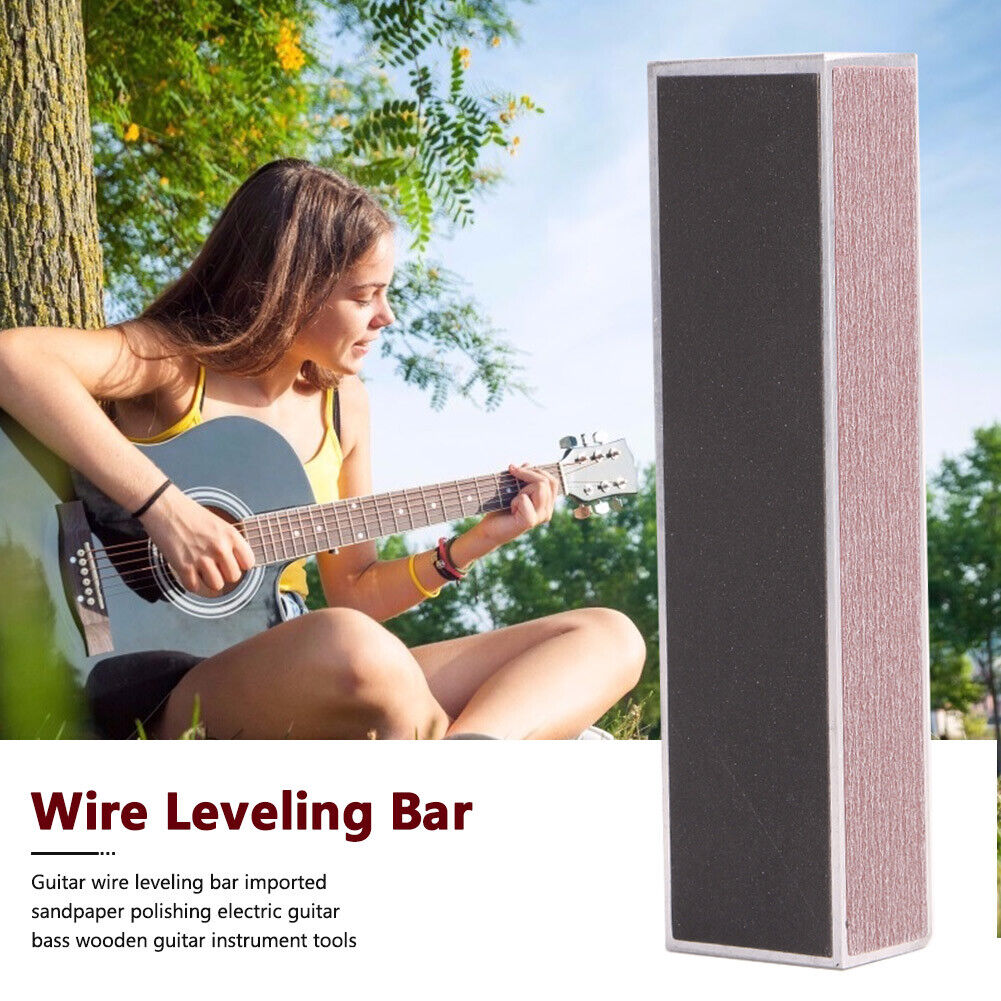 Guitar Sanding Leveling Bar Sandpaper Fret Leveling File Bass Luthier Tool
