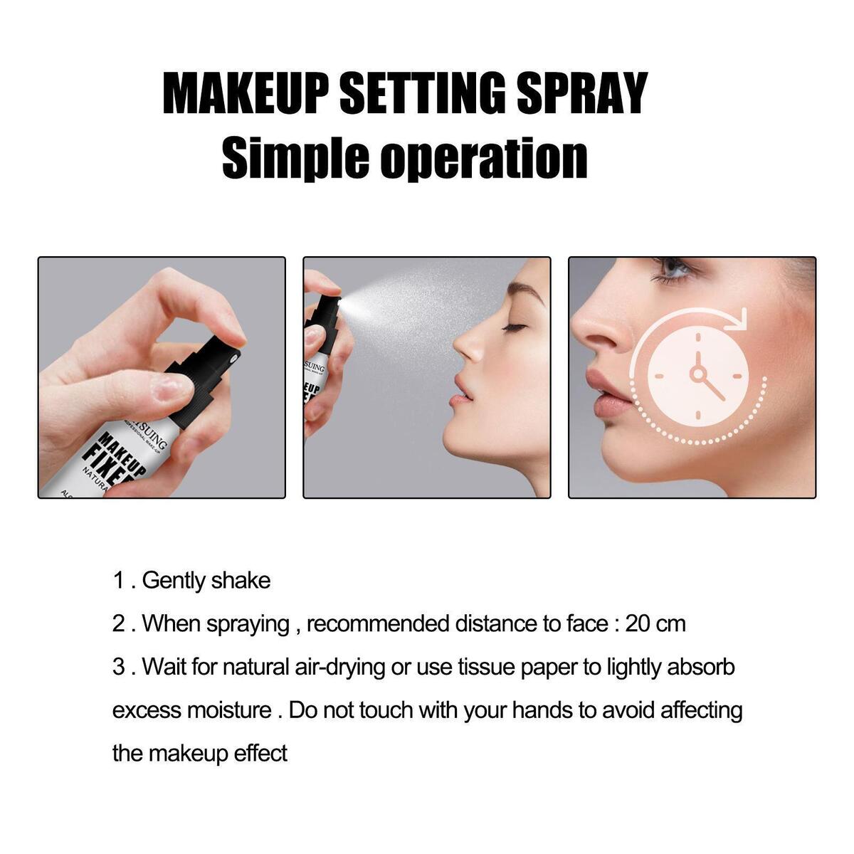 30ml Waterproof Makeup Fixing Spray Matte Foundation Mist A