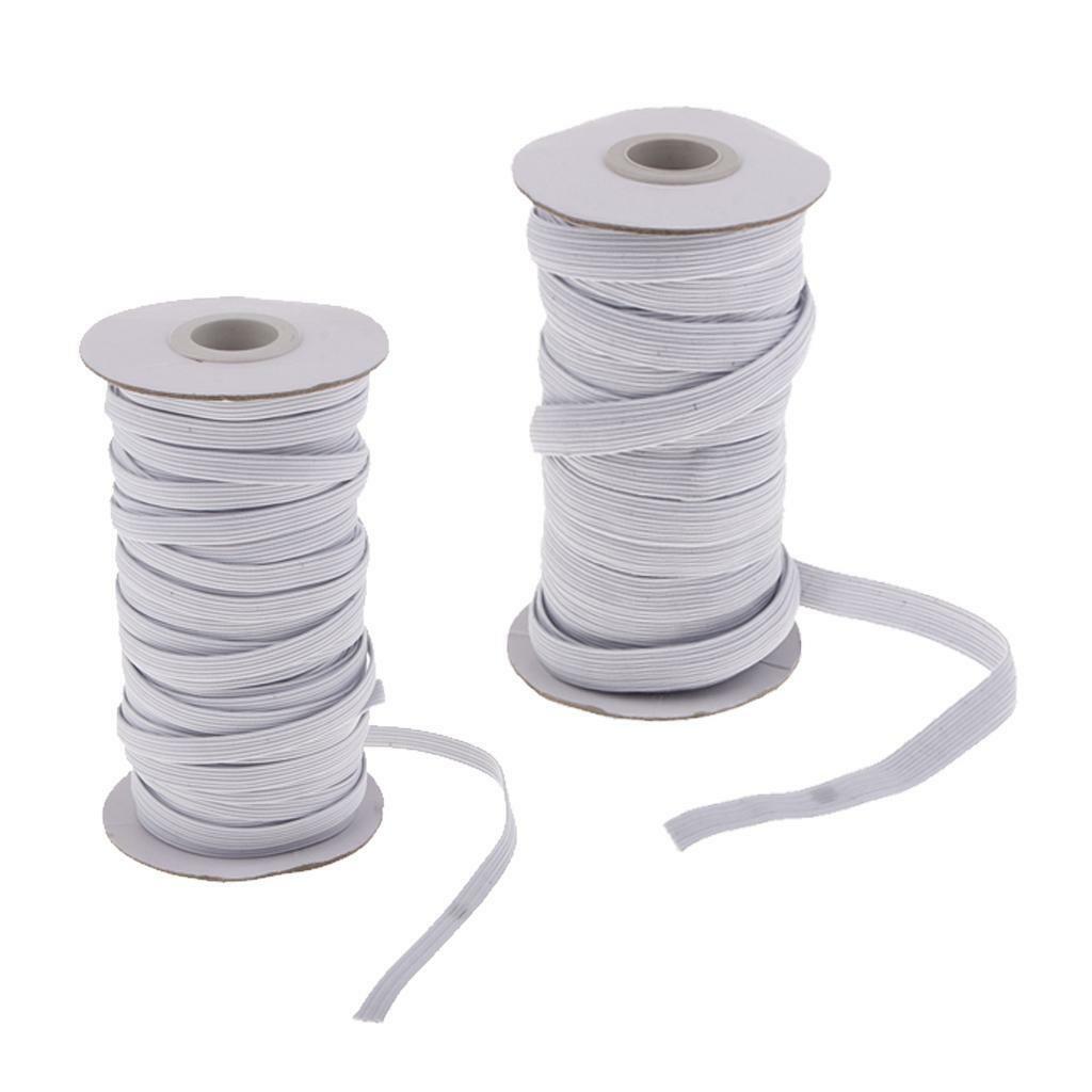 2x Crafts Elastic Band 14/21m Stretchy Knitted Skinny Dress Sewing