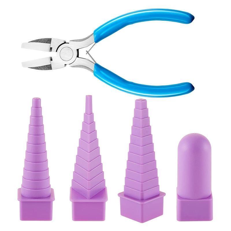 5pcs/set Jewelry Pliers for Metal Bend Form Shaping Beadsmith Mandrel Tool