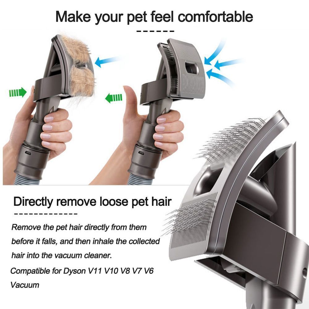 Accessories Hair Brush Pet Brush Vacuum Attachment Dog Cat Pet Bed Brush