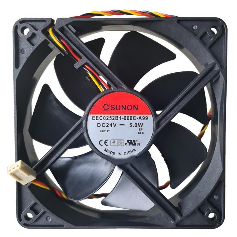 24V DC Brushless High Speed Cooling Fan 12x12x2.5cm 2Pin 2 wire Connector Cooler