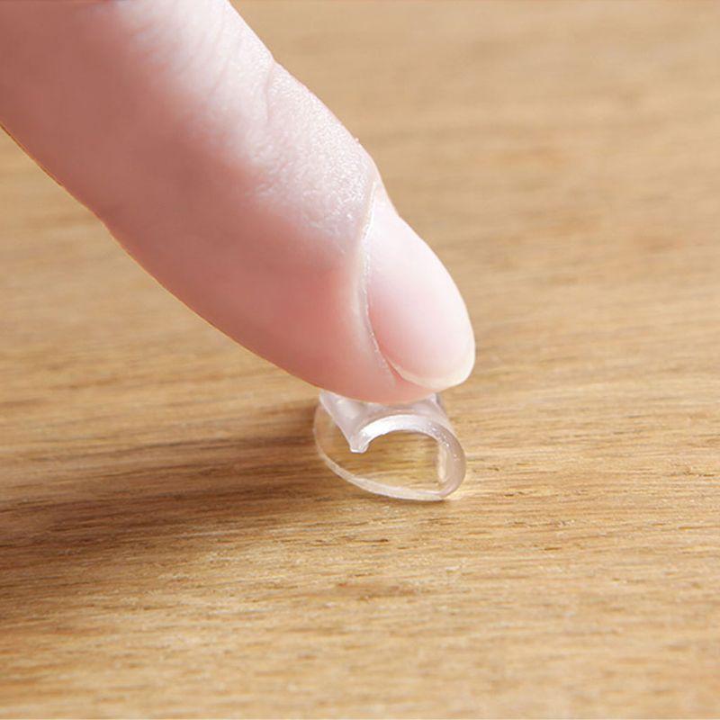 70 Pcs Round Traceless Transparent Tape Removable Sticky Gel Tape for DIY Craft